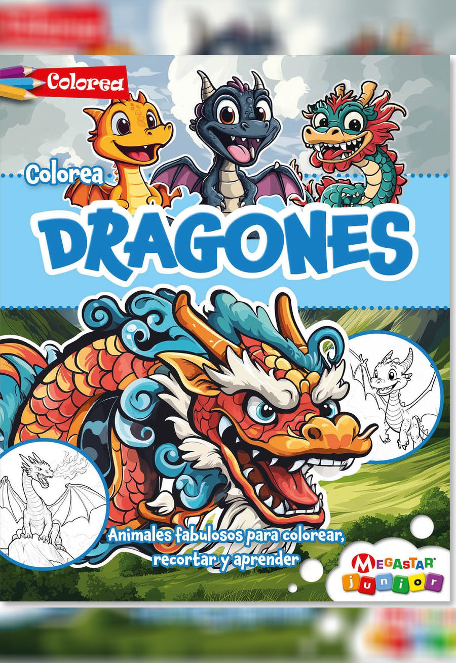 Colorea Dragones 8