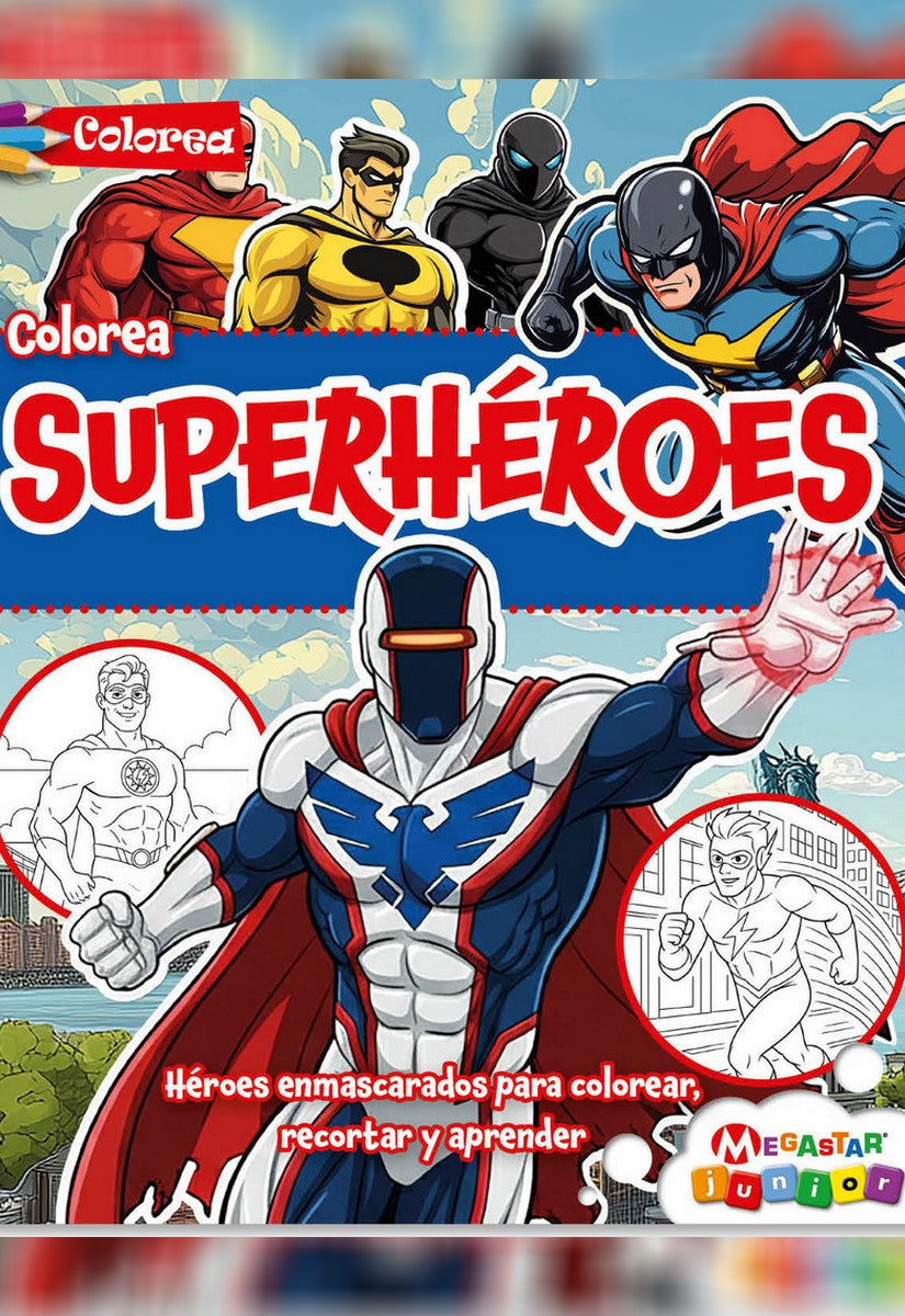 Colorea Superhéroes 8