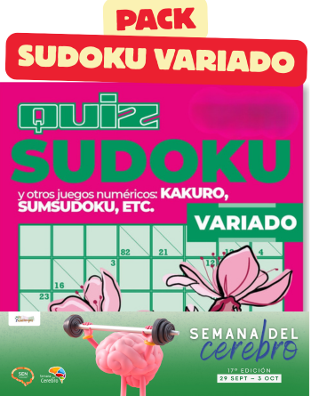 🧠 Pack Sudoku Variado de Quiz – 17.ª Semana del Cerebro
