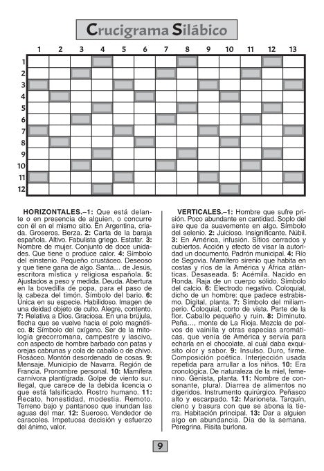 Crucigramas Especial Quiz 172
