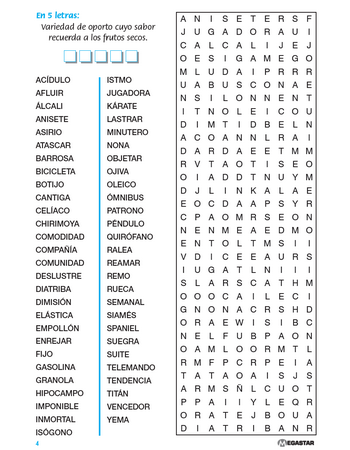 Sopa de Letras EVASIÓN 217
