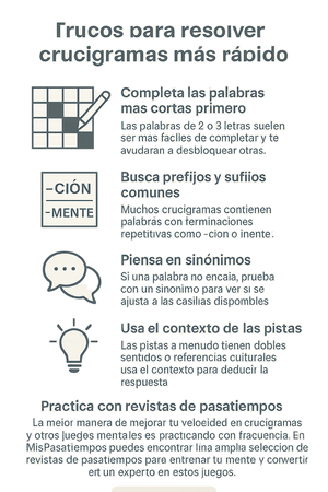 Cómo Mejorar tu velocidad resolviendo crucigramas