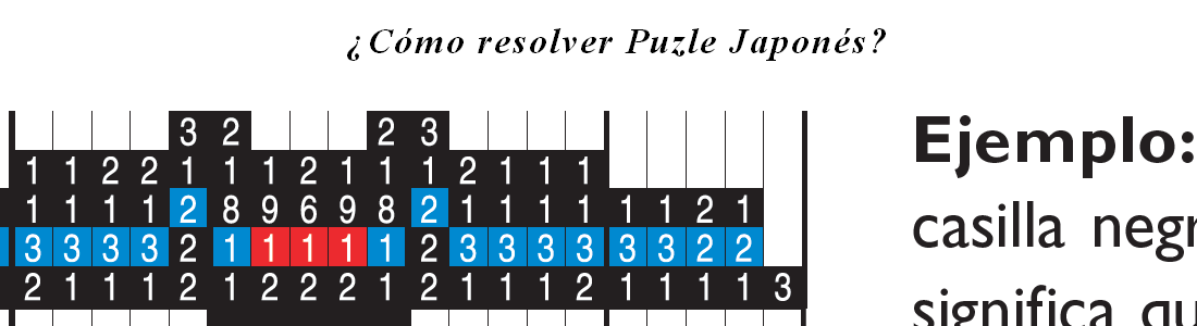 Cómo resolver puzle japonés a todo color