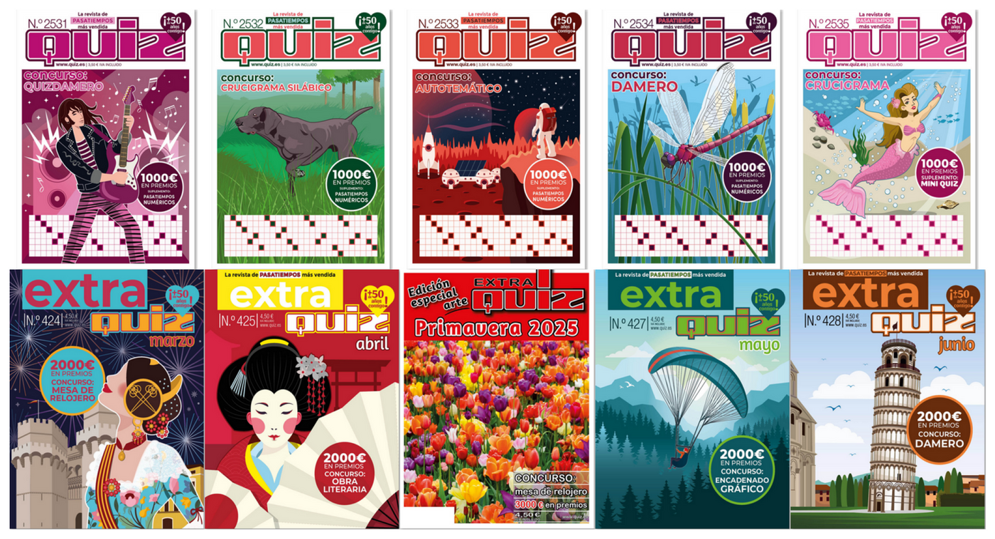 Historia y curiosidades de las revistas QUIZ y QUIZ Extra