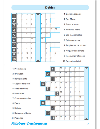 NUEVO - FILIPINOS CRUCIGRAMAS 1 (GRATIS CON MEGAPASATIEMPOS)