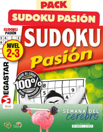 Pack Especial SUDOKU PASIÓN – Semana del Cerebro 17ª Edición