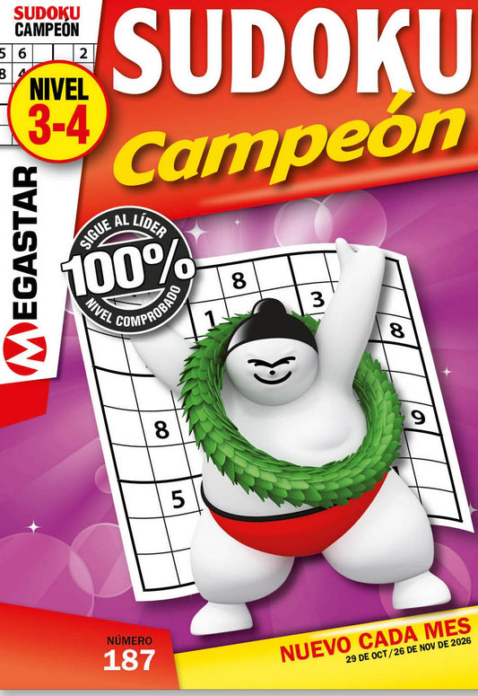 SUDOKU Campeón (Nivel 3-4) 187