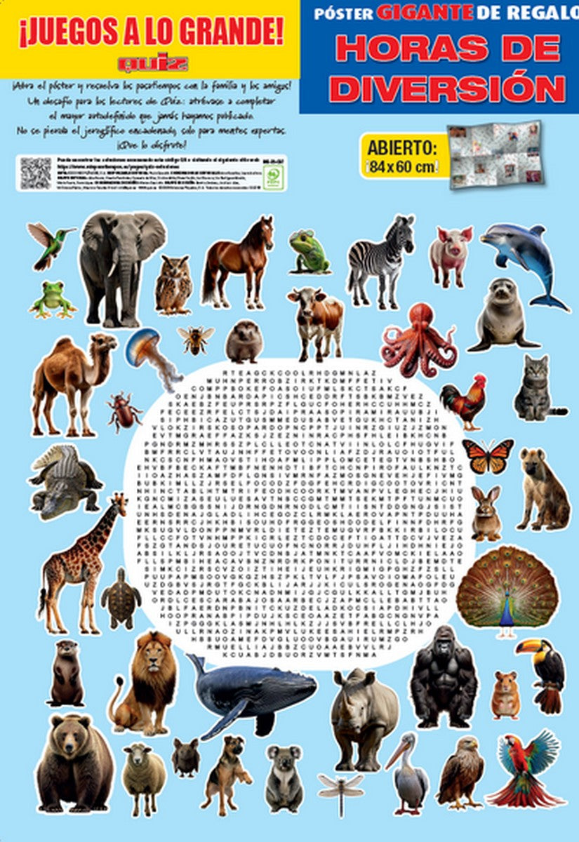 Quiz 2572 - ¡CON POSTER GIGANTE DE PASATIEMPOS GRATIS!