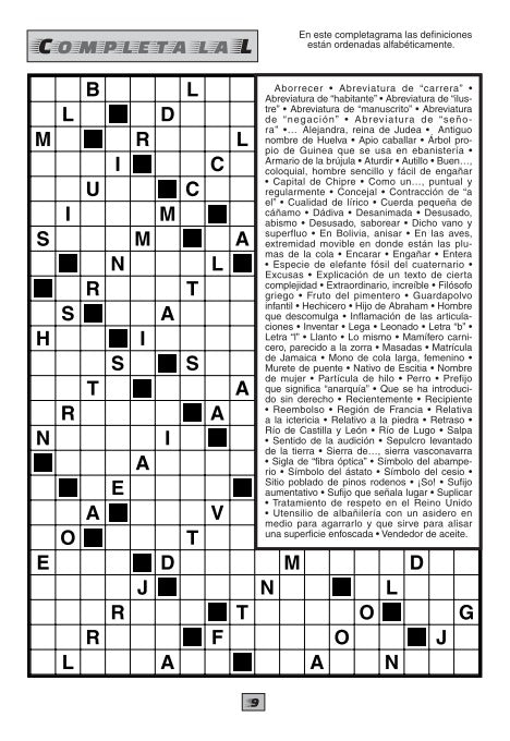 Completagramas  Quiz Especial 60